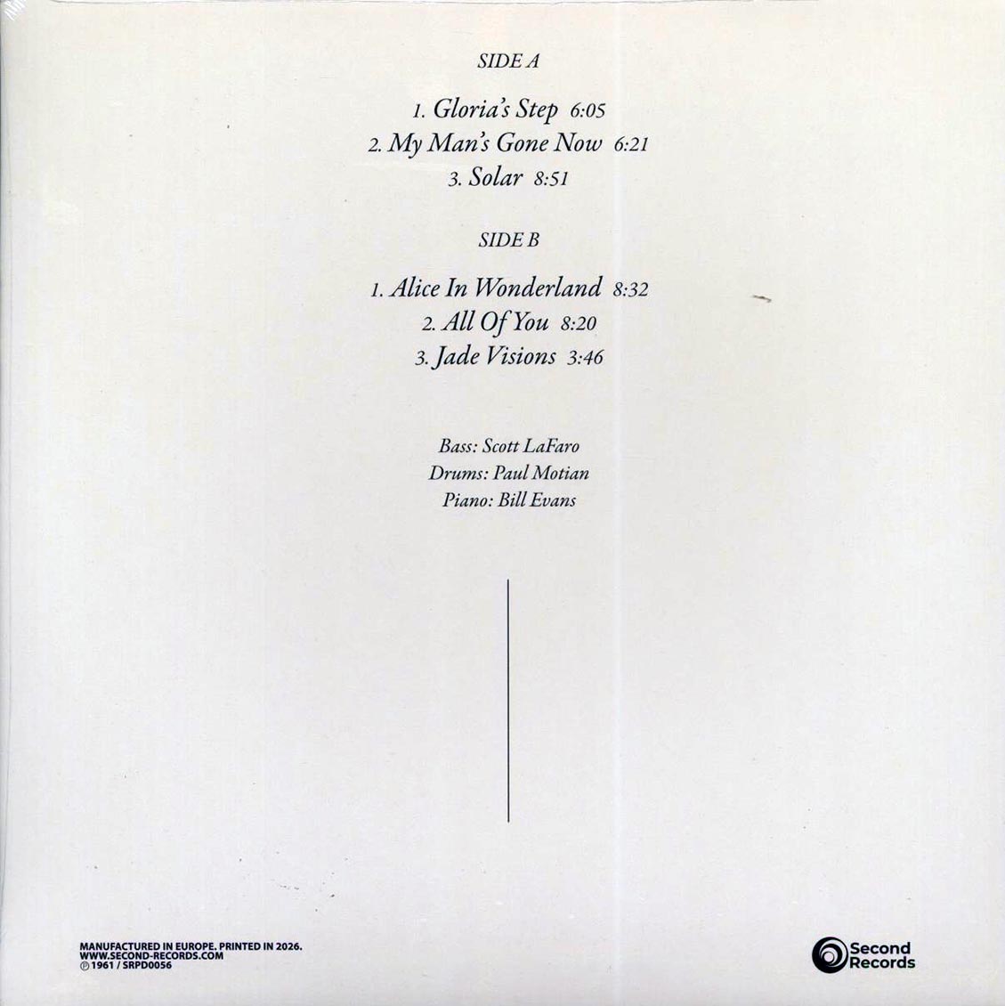 Bill Evans Trio - Sunday At The Village Vanguard