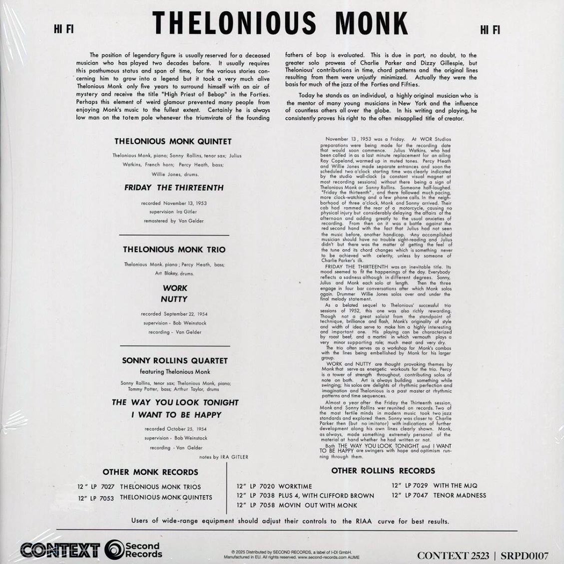 Thelonious Monk, Sonny Rollins - Monk