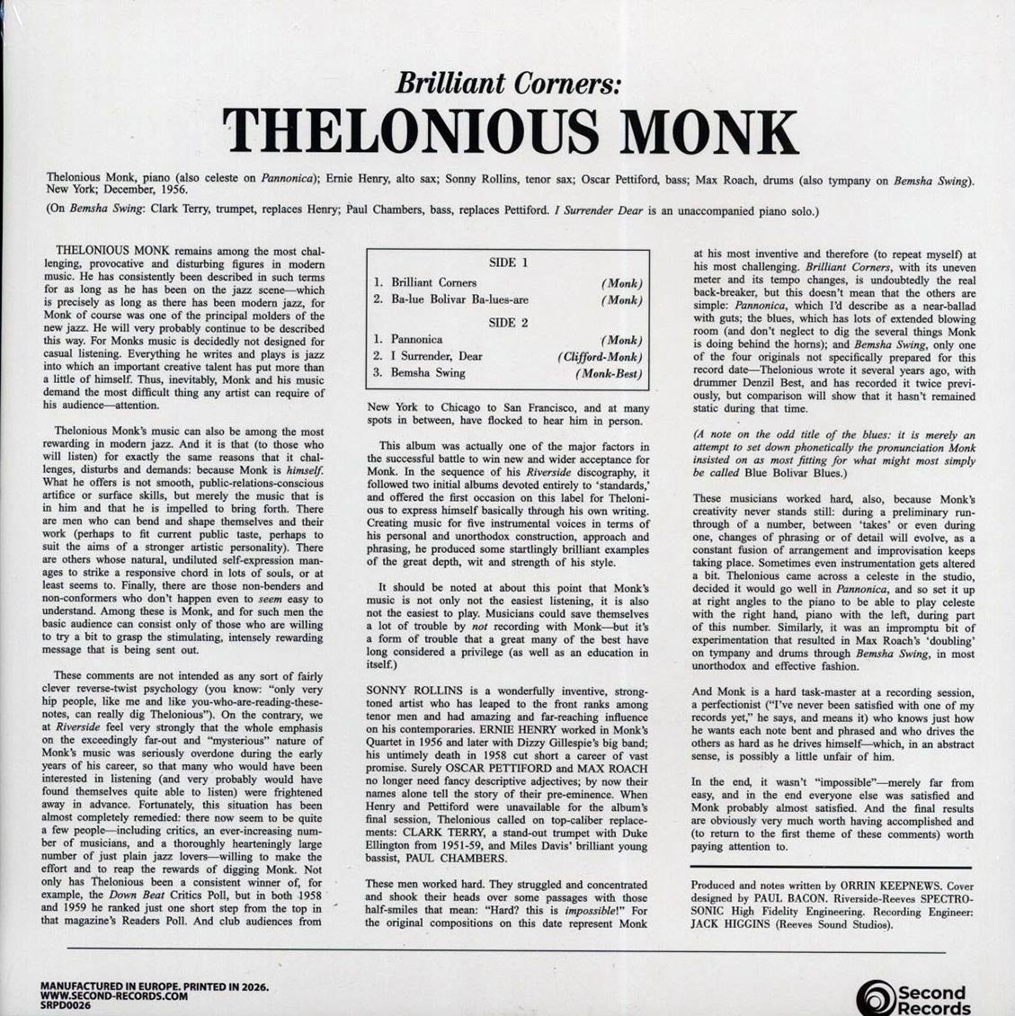 Thelonious Monk - Brilliant Corners