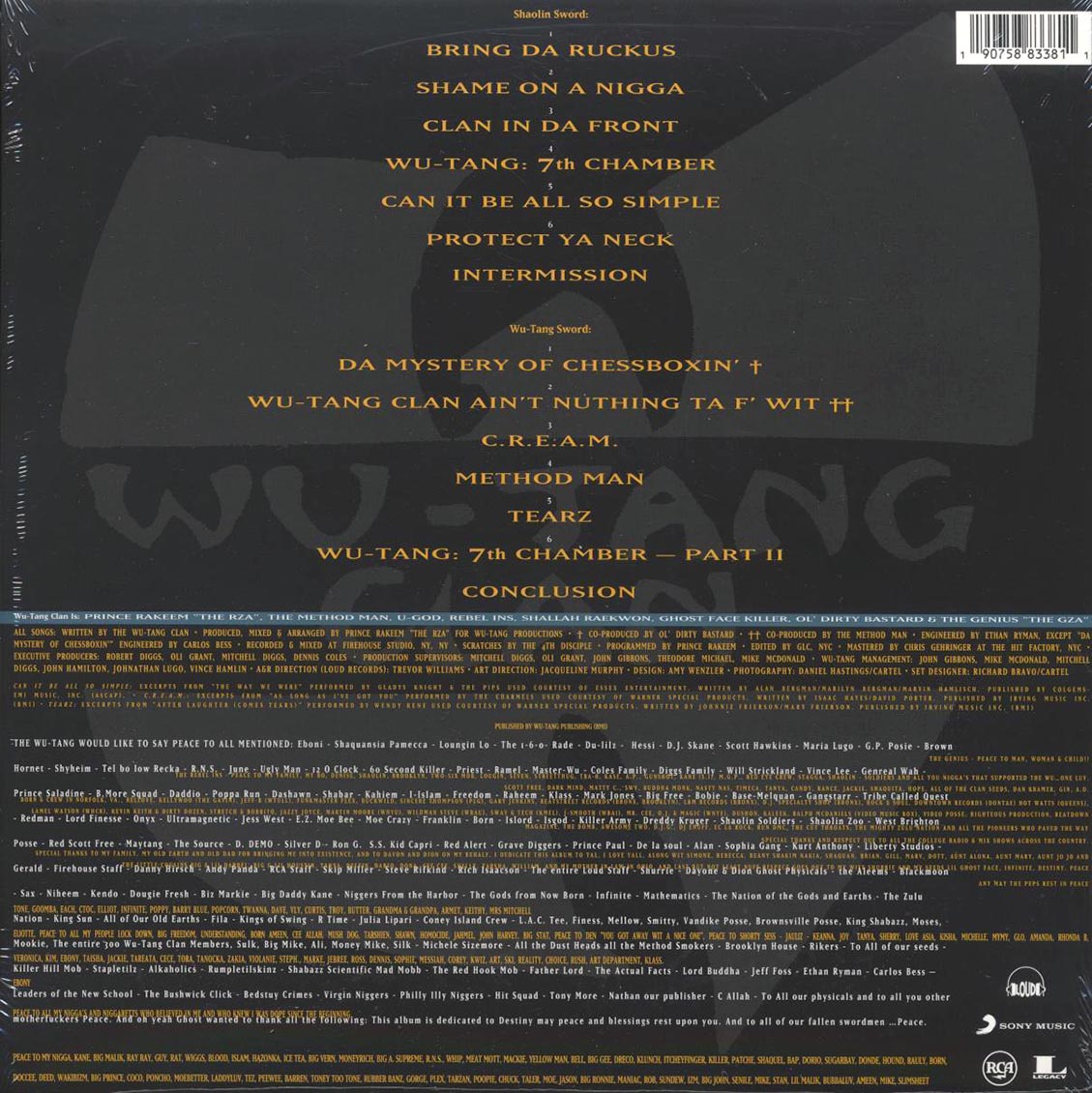 Wu-Tang Clan - Enter The Wu-Tang: 36 Chambers