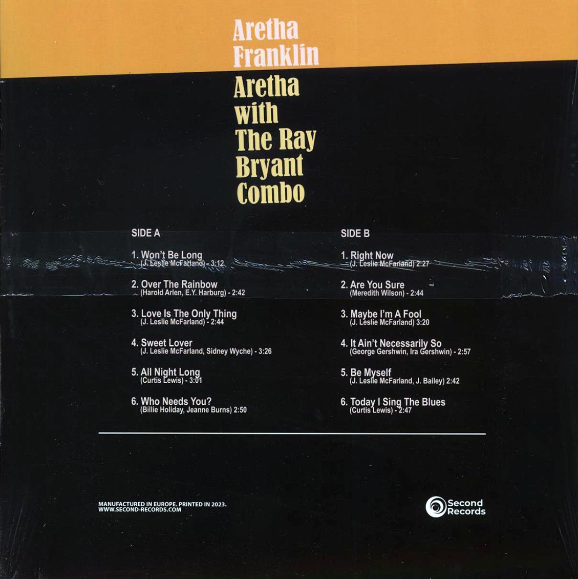 Aretha Franklin - Aretha With The Ray Bryant Combo