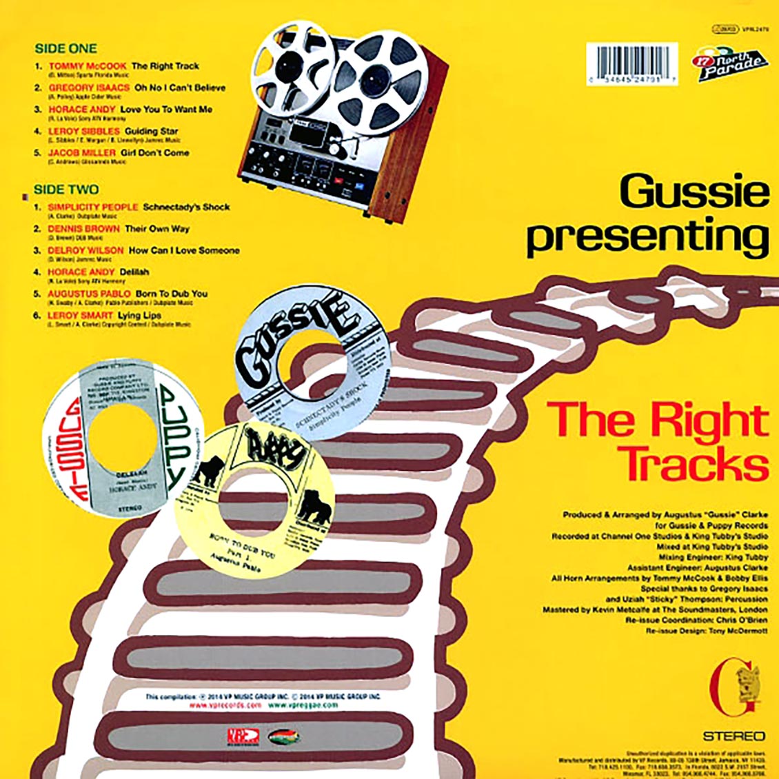 Jacob Miller, Augustus Pablo, Simplicity People, Horace Andy, Etc. - Gussie Presenting The Right Tracks