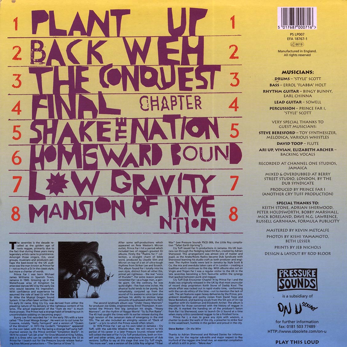 Prince Far I - Cry Tuff Dub Encounter Chapter 3