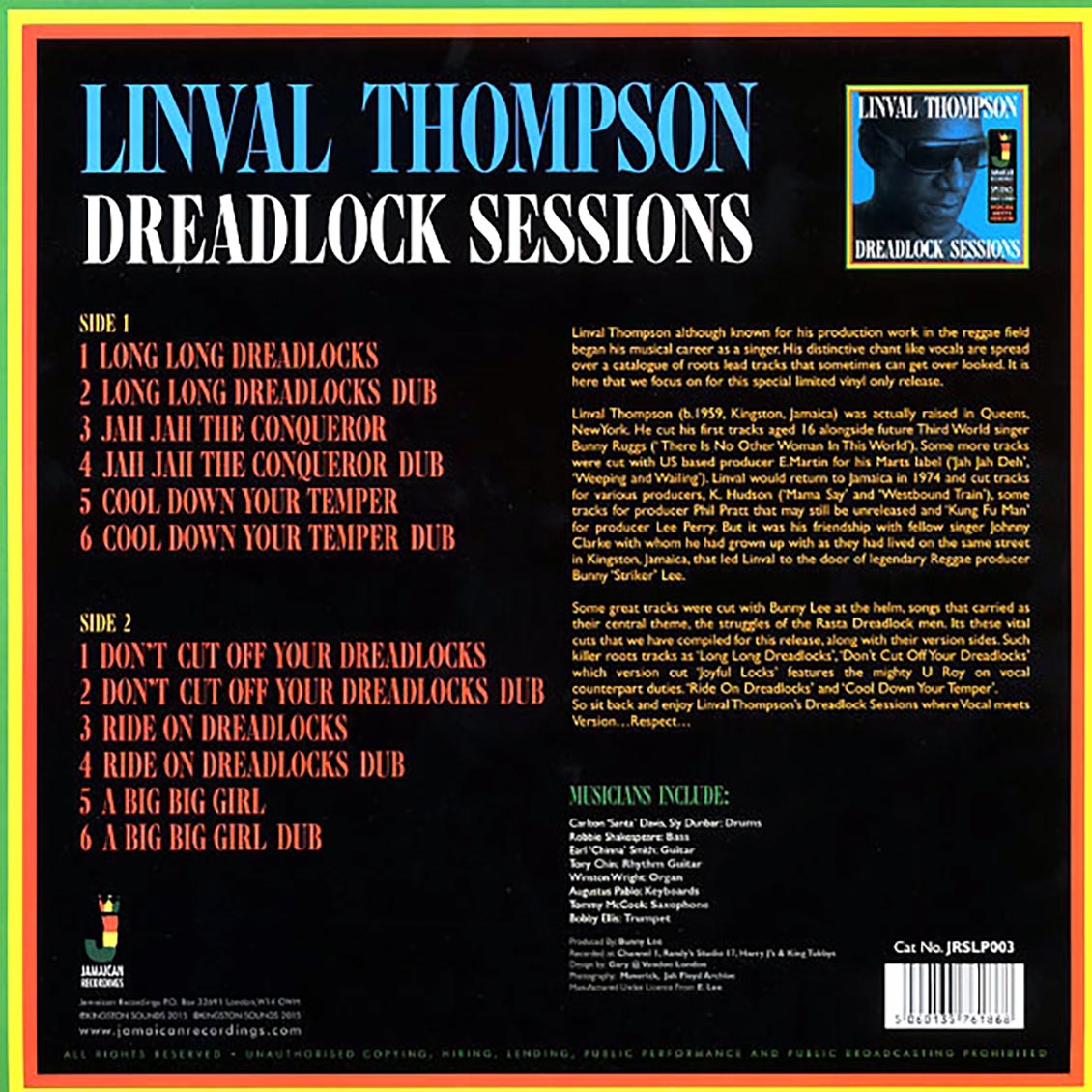 Linval Thompson - Dreadlock Sessions
