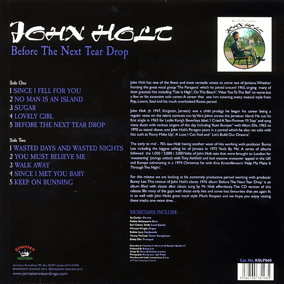 John Holt - Before The Next Teardrop Falls