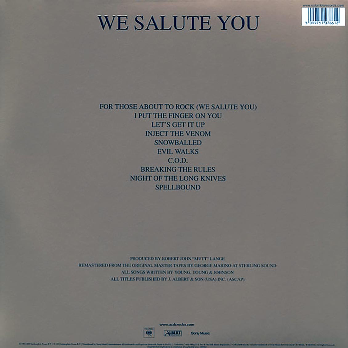 AC/DC - For Those About To Rock We Salute You