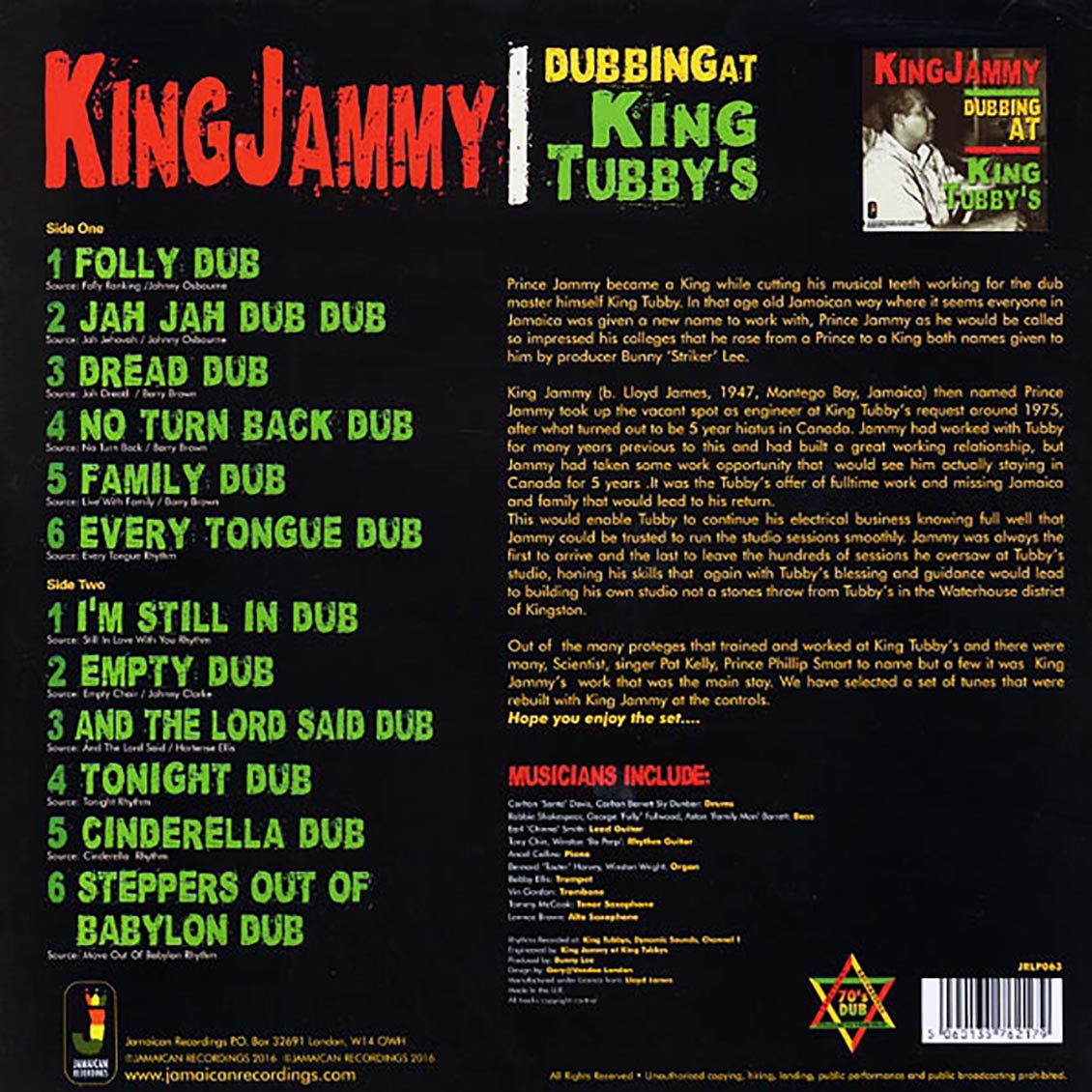King Jammy - Dubbing At King Tubby's