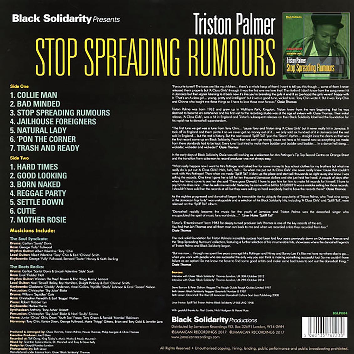 Triston Palmer - Stop Spreading Rumors