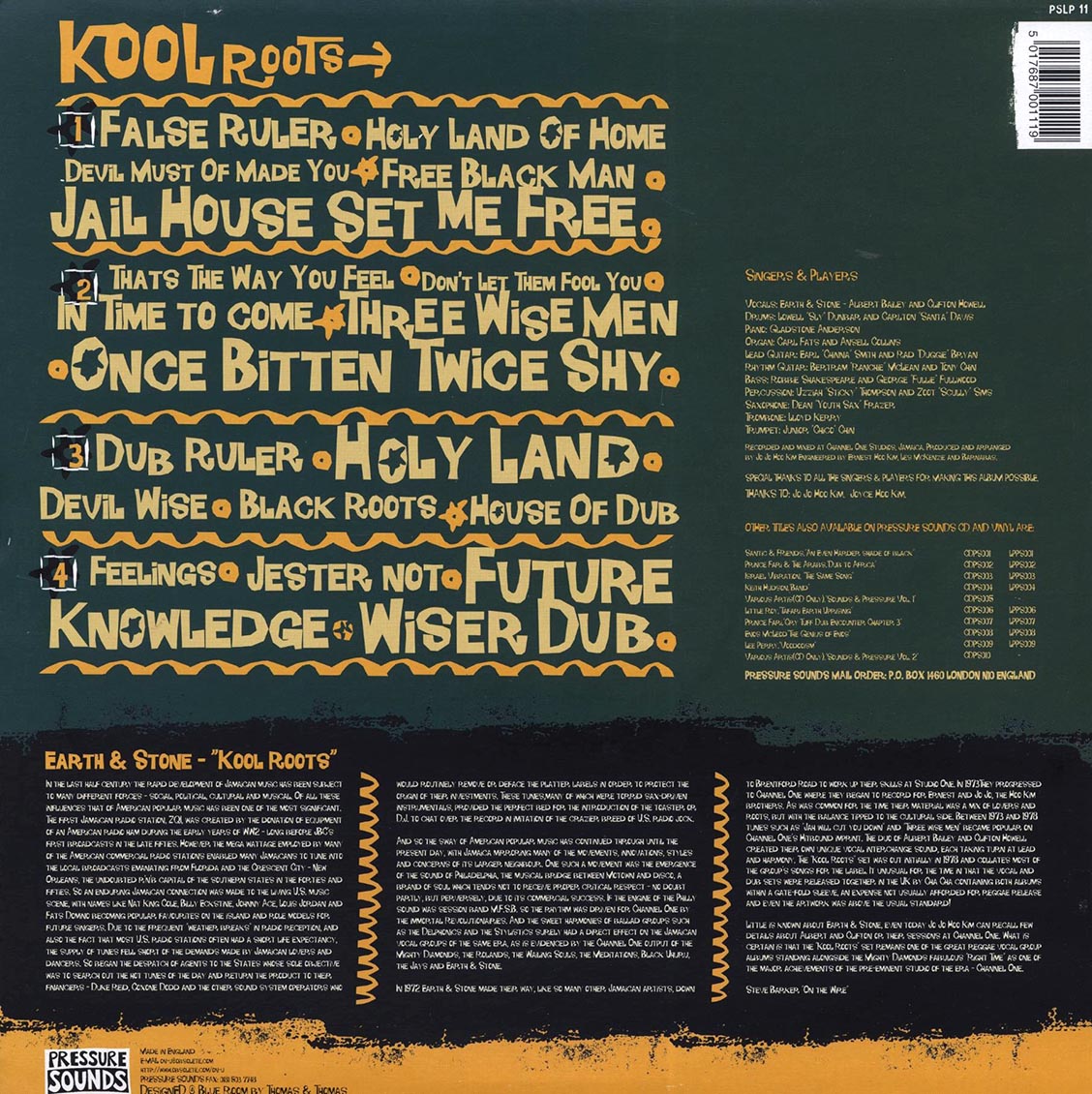 Earth & Stone - Kool Roots + Dub