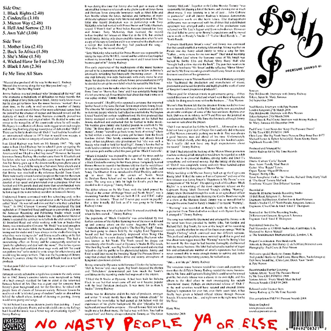 Jimmy Radway & The Fe Me Time All Stars - Dub I