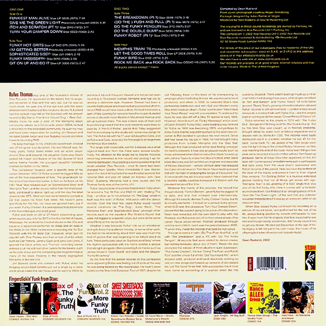 Rufus Thomas - The Funkiest Man: The Stax Funk Sessions 1967-1975