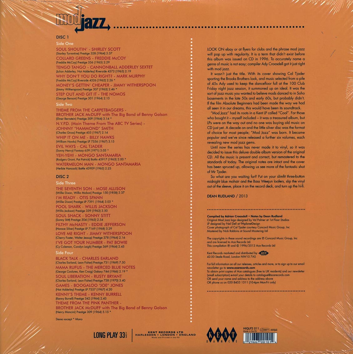 Cal Tjader, Sonny Stitt, Billy Hawks, The Nomos, Etc. - Mod Jazz