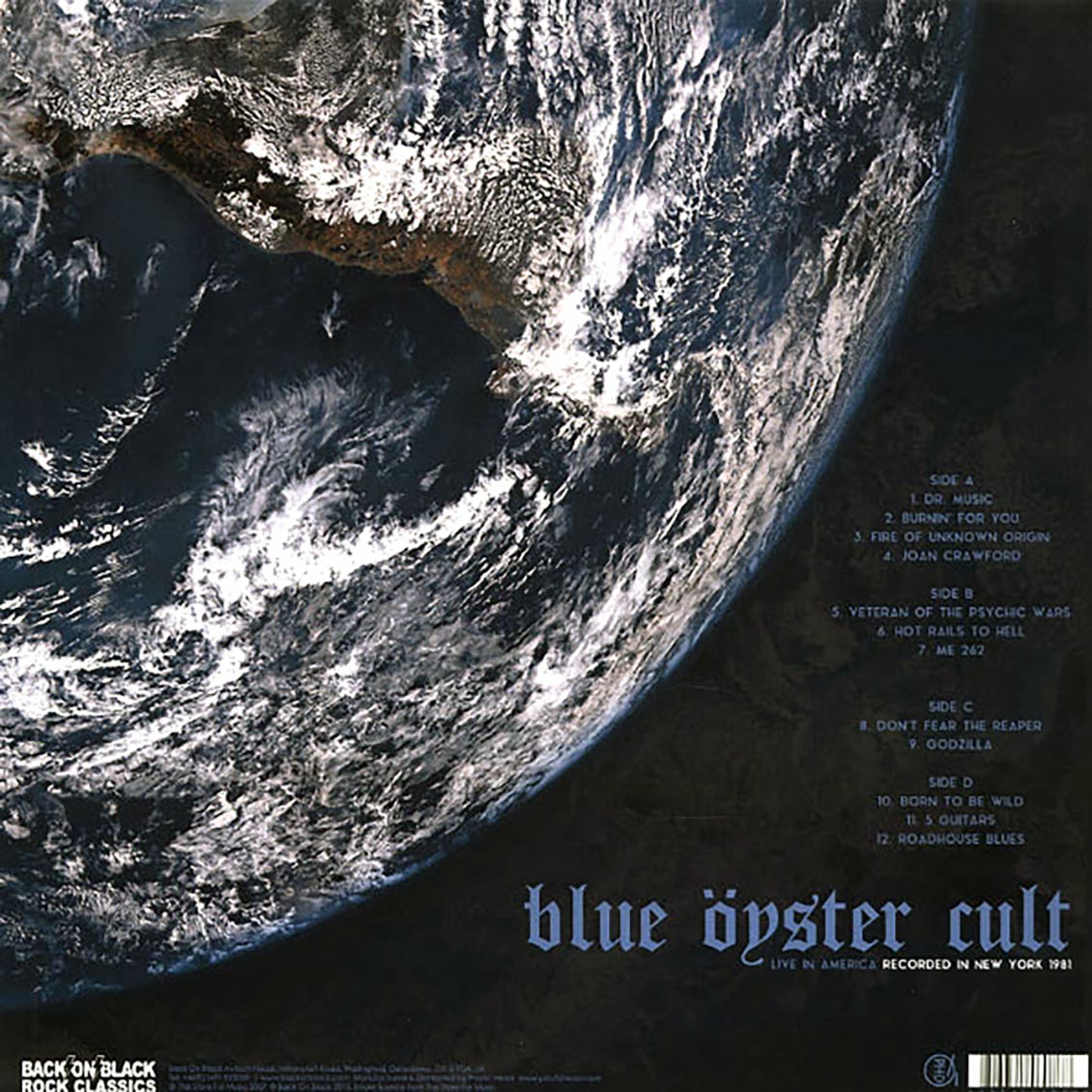 Blue Oyster Cult - Live In America: Recorded In New York 1981