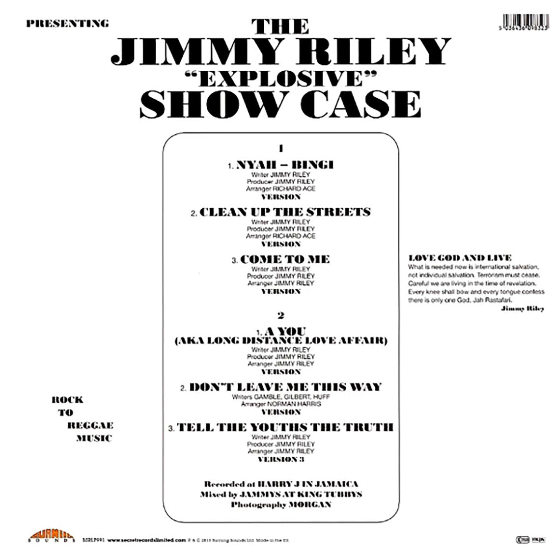 Jimmy Riley - Showcase