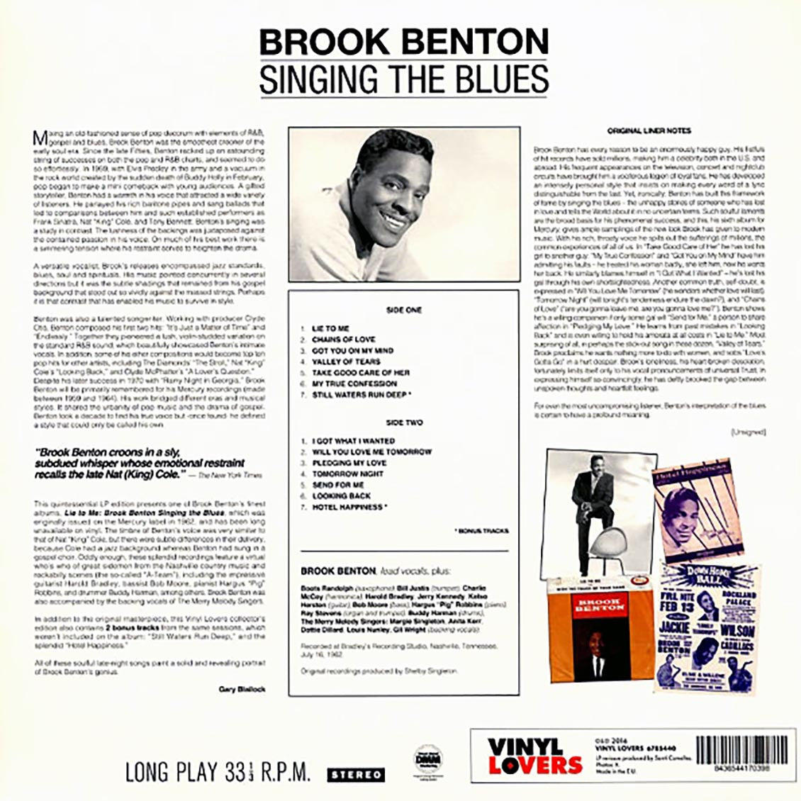 Brook Benton - Lie To Me: Singing The Blues