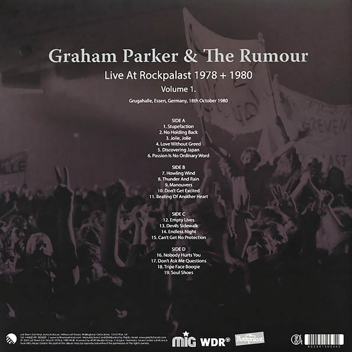 Graham Parker & The Rumour - Live At Rockpalast 1978 + 1980 Volume 1