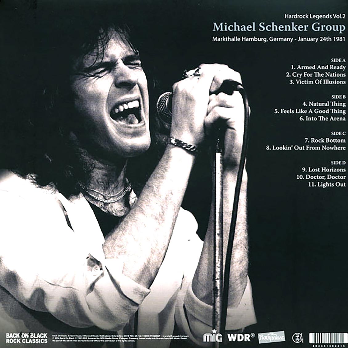 Michael Schenker Group - Markthalle Hamburg, Germany January 24th 1981: Hardrock Legends Volume 2