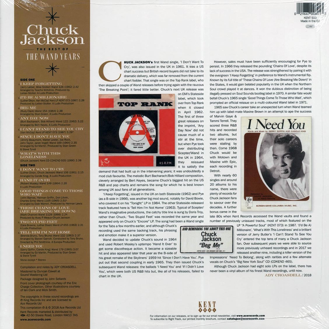 Chuck Jackson - The Best Of The Wand Years