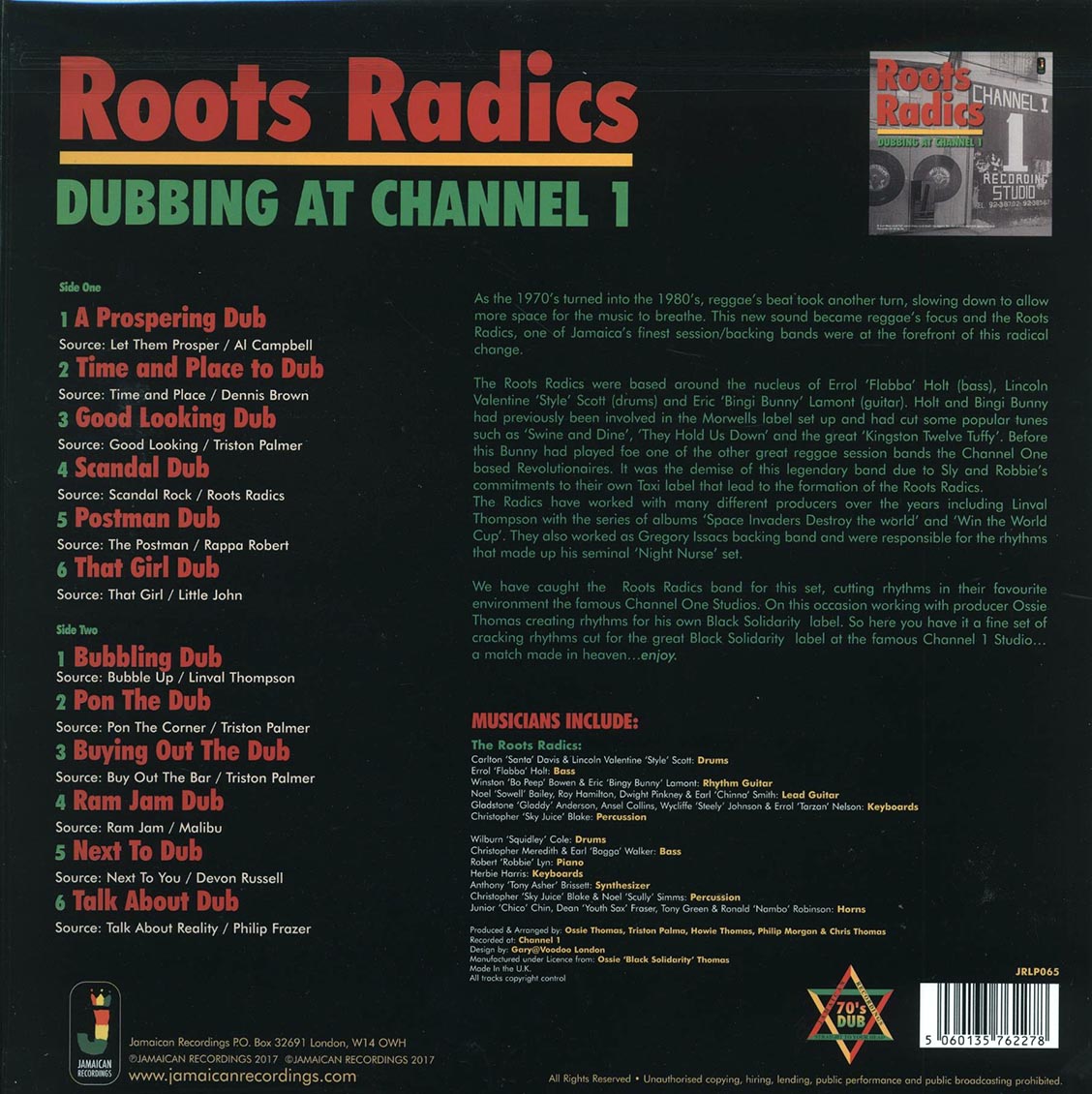 The Roots Radics - Dubbing At Channel One
