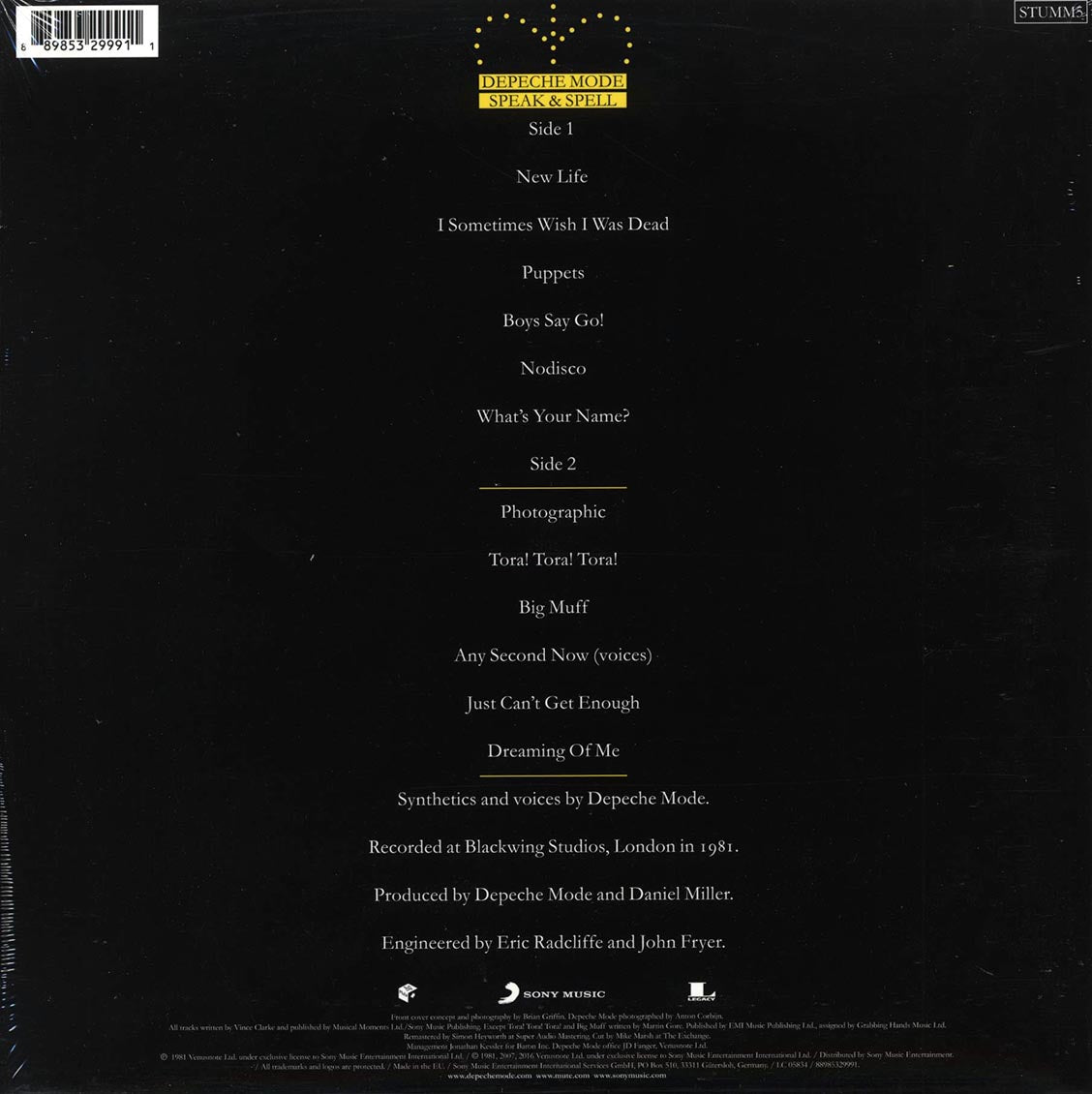 Depeche Mode - Speak & Spell