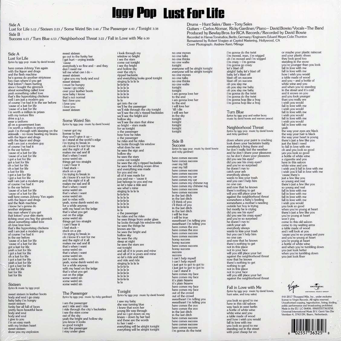 Iggy Pop - Lust For Life