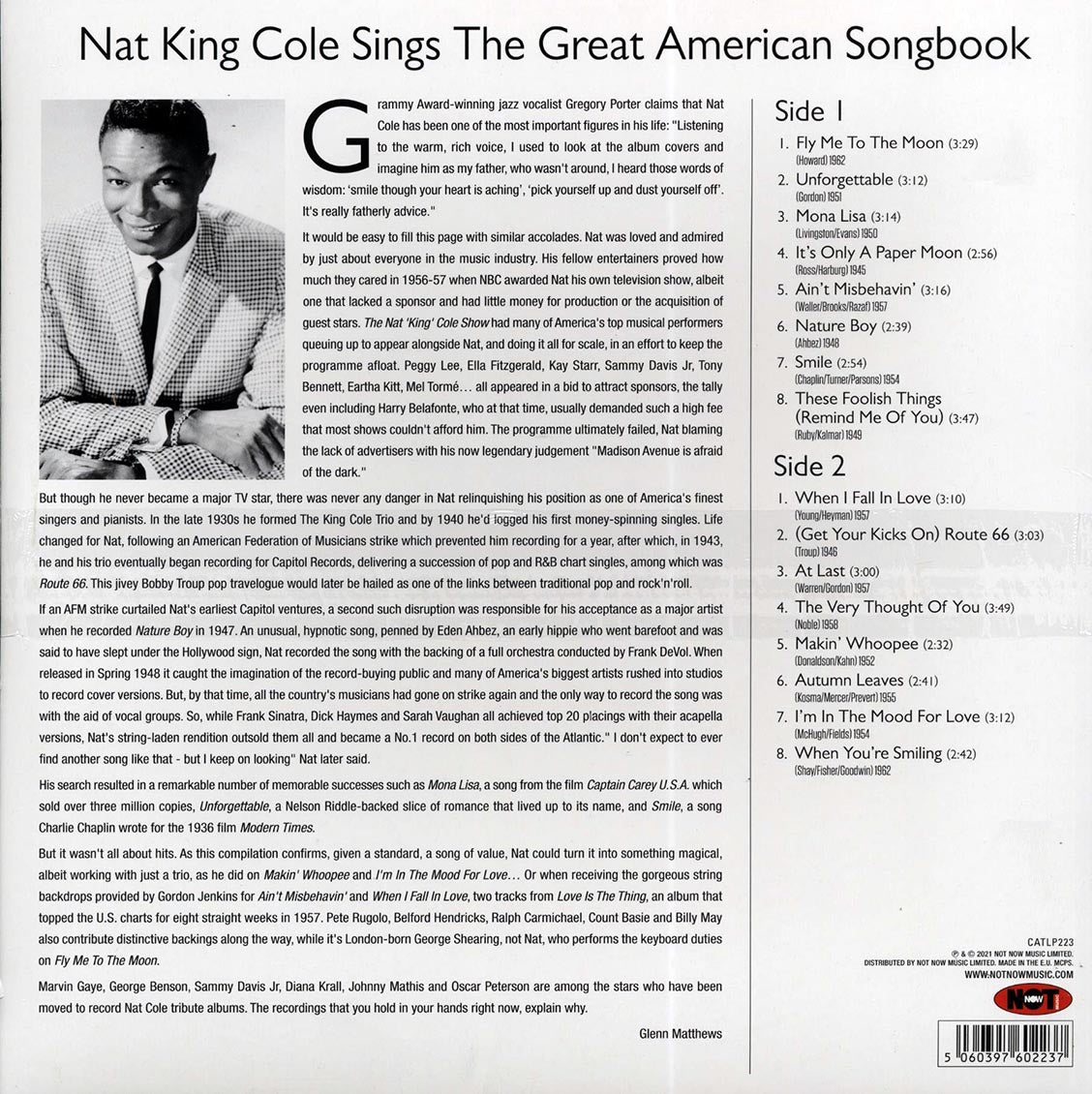 Nat King Cole - Sings The Great American Songbook