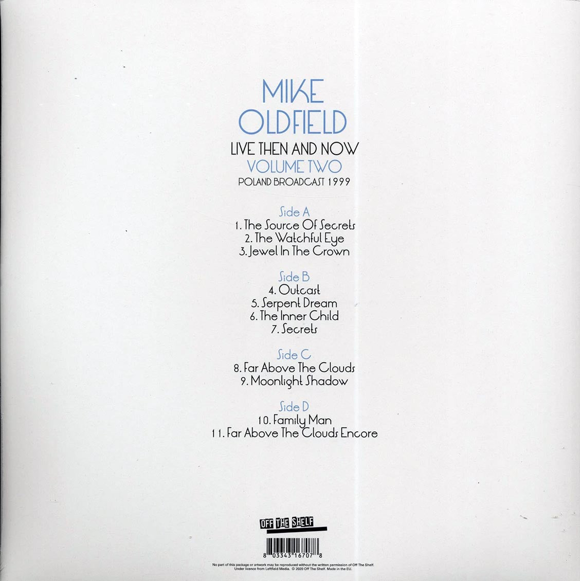 Mike Oldfield - Live Then & Now Volume 2: Poland Broadcast 1999