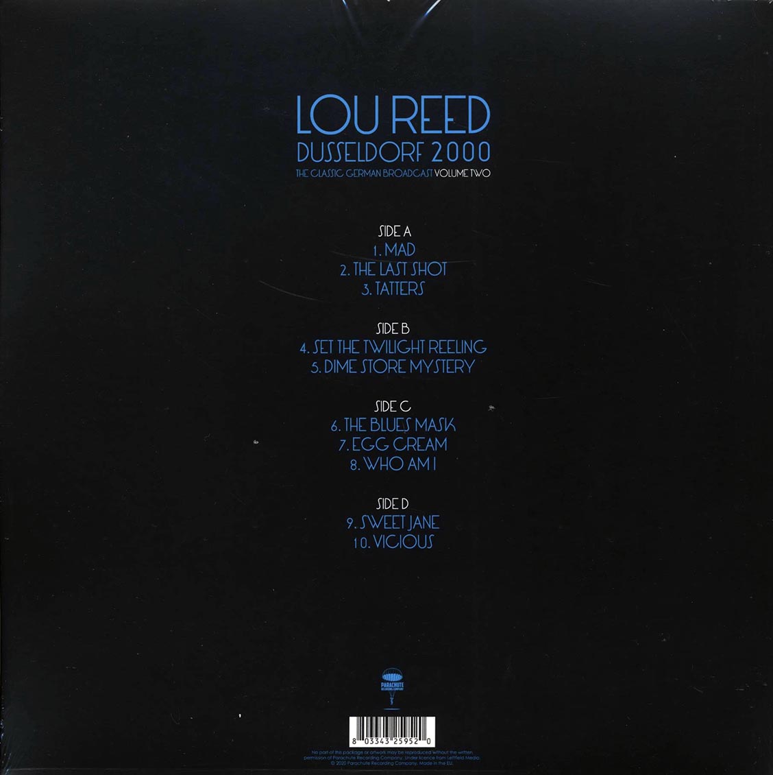 Lou Reed - Dusseldorf 2000 Volume 2: The Classic German Broadcast