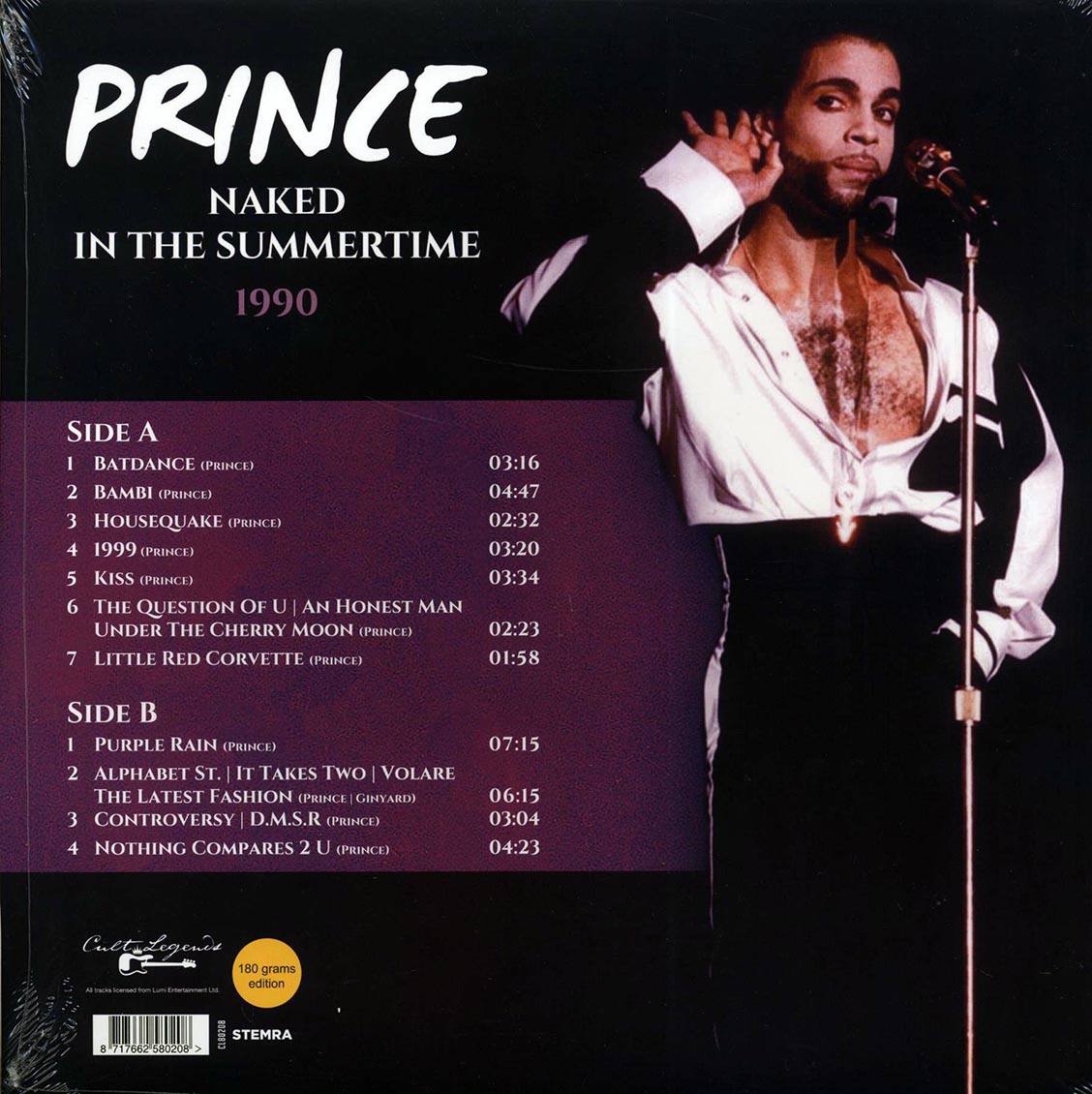 Prince - Naked In The Summertime 1990: The Vicente Calderon Stadium, Madrid 22nd July & The Tokyo Dome, Japan, 31st August