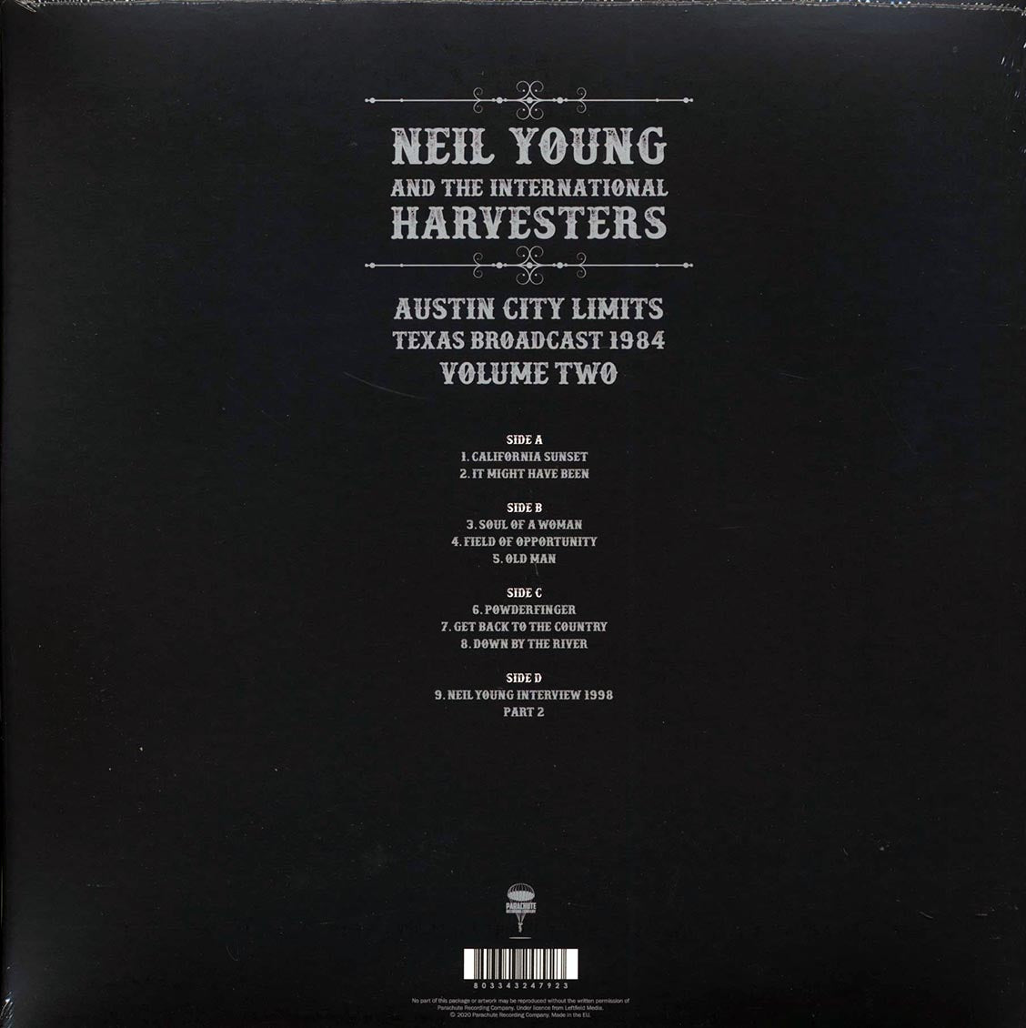 Neil Young & The International Harvesters - Austin City Limits Volume 2: Texas Broadcast 1984