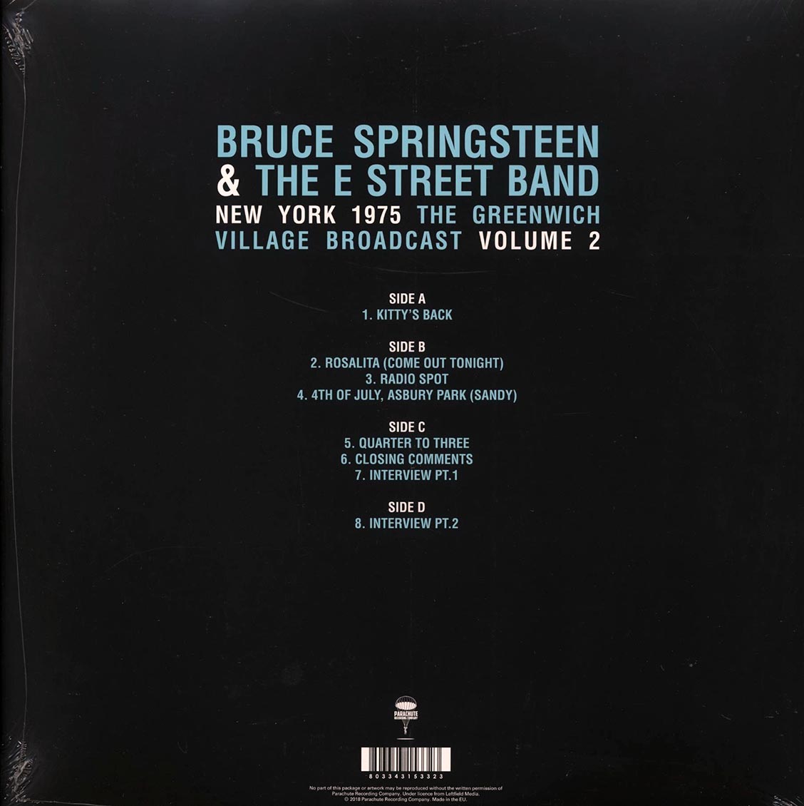 Bruce Springsteen & The E Street Band - New York 1975 Volume 2: The Greenwich Village Broadcast