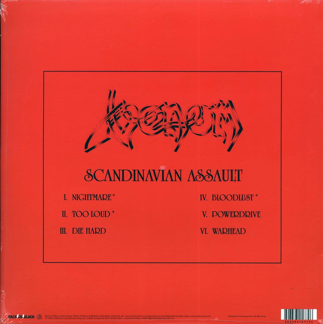 Venom - Scandanavian Assault