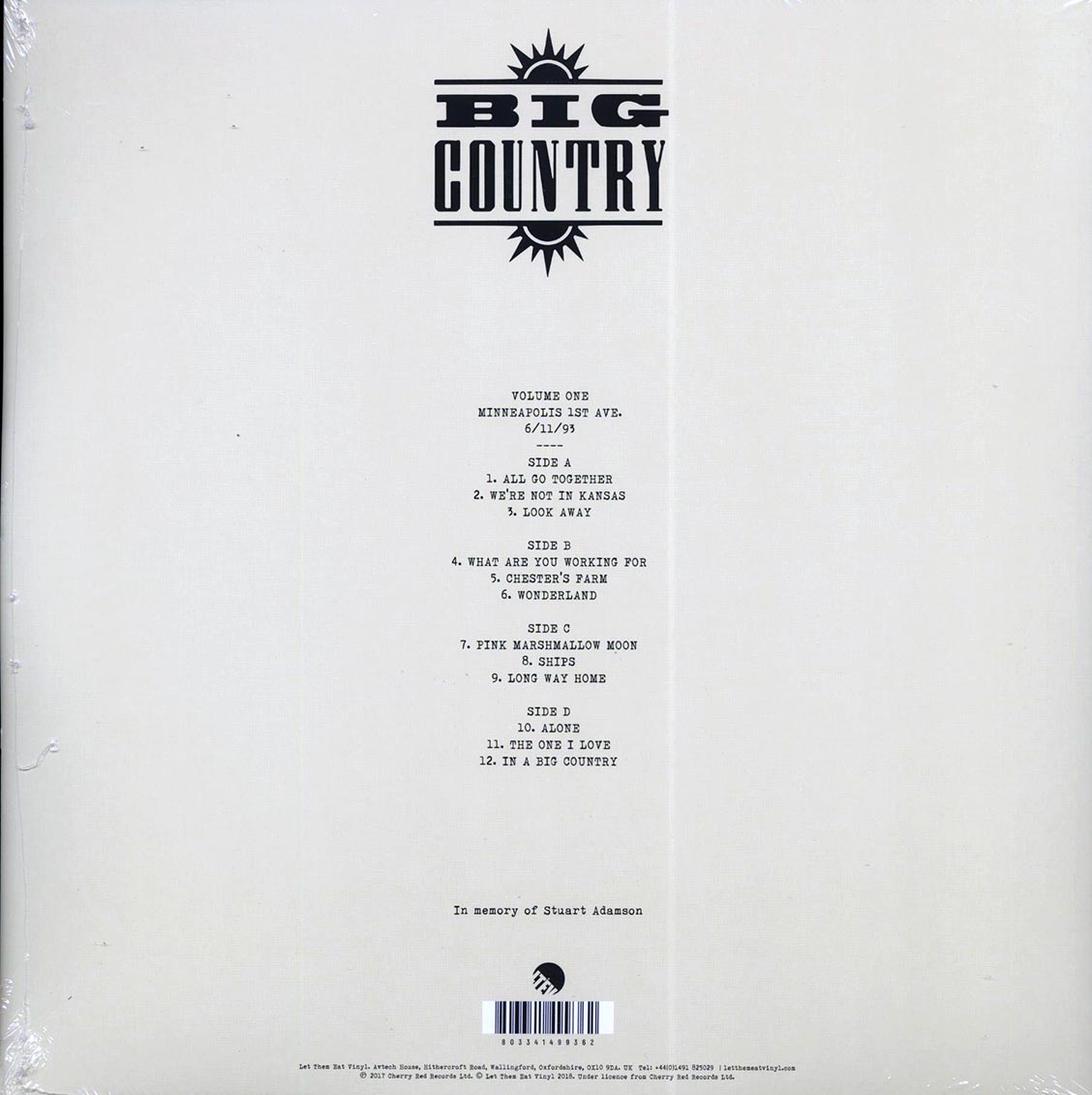 Big Country - We're Not In Kansas: The Live Bootleg Series 1993-1998 Volume 1