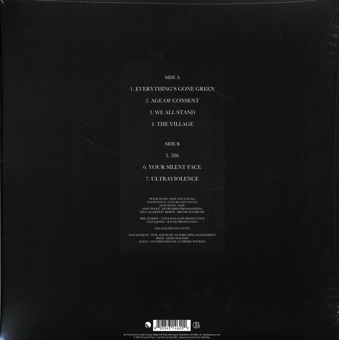 Peter Hook & The Light - Power, Corruption & Lies Tour 2013 Volume 1: Live In Dublin, The Academy, 22/11/13