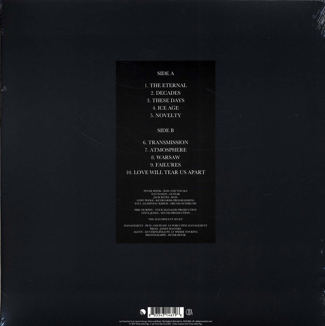 Peter Hook & The Light - Closer Live Tour 2011 Volume 2: Live In Manchester, Fac251 The Factory 18/05/11