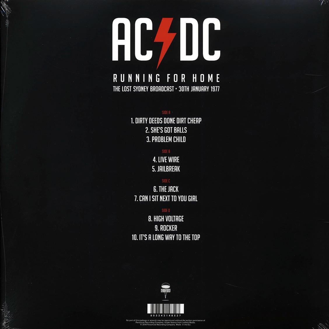 AC/DC - Running For Home: The Lost Sydney Broadcast, 30th January 1977