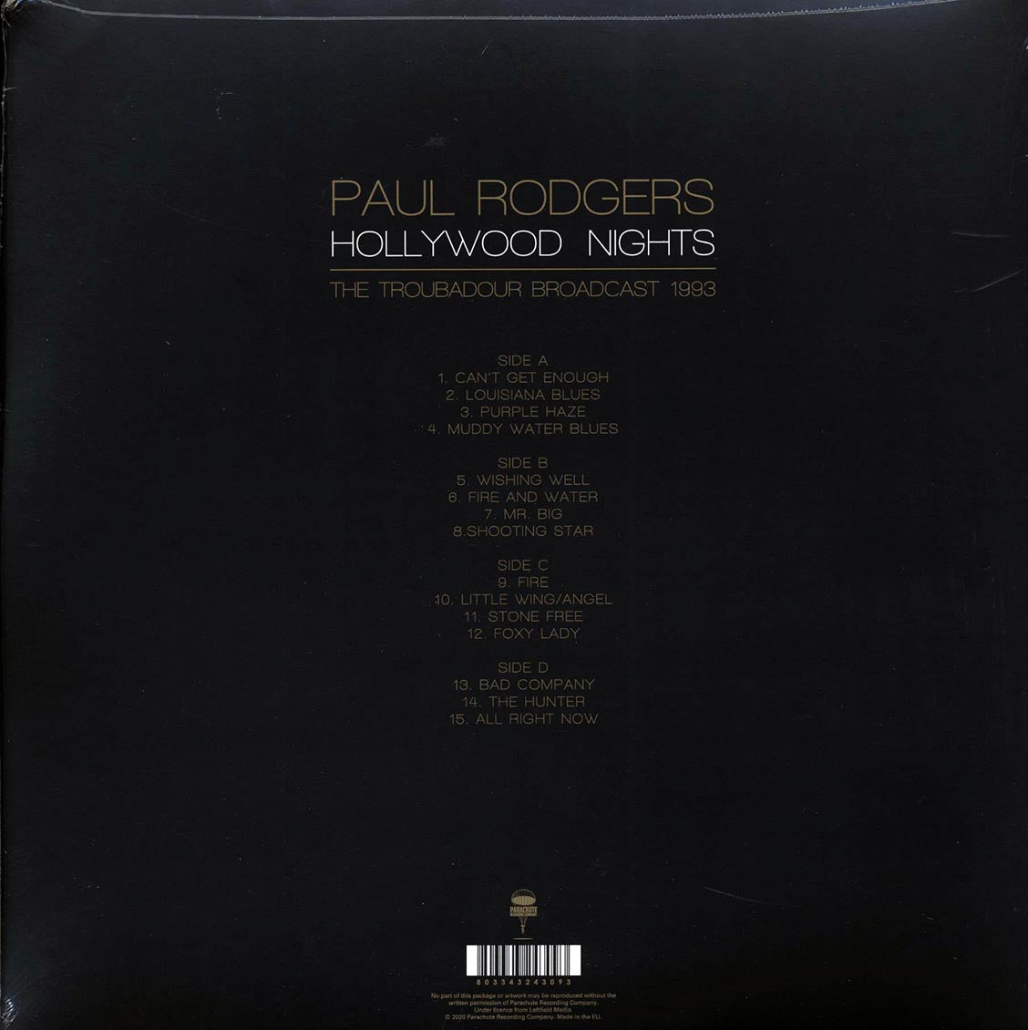 Paul Rogers - Hollywood Nights: The Troubadour Broadcast 1993