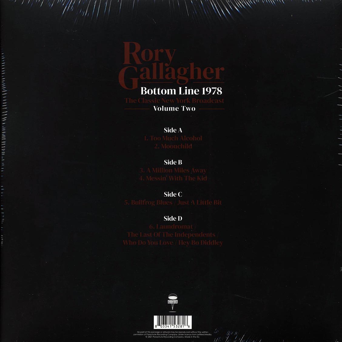 Rory Gallagher - Bottom Line 1978 Volume 2: The Classic New York Broadcast