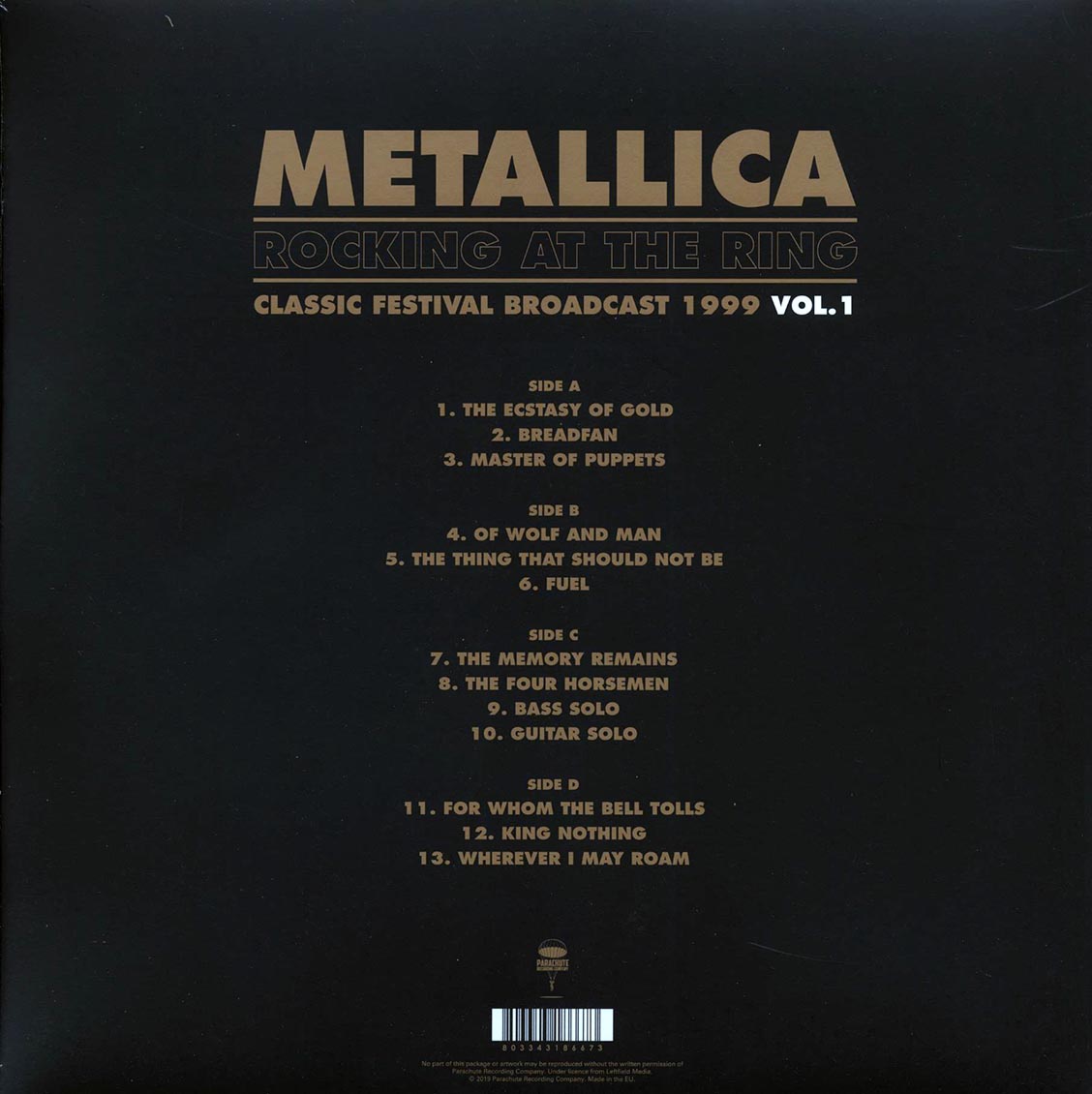 Metallica - Rocking At The Ring Volume 1: Classic Festival Broadcast 1999