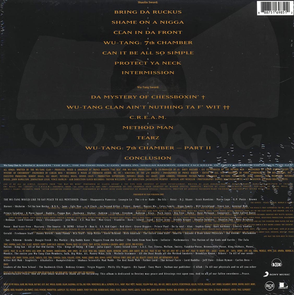 Wu-Tang Clan - Enter The Wu-Tang Clan: 36 Chambers