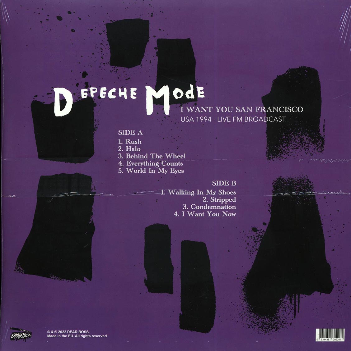Depeche Mode - I Want You San Francisco: USA 1994 Live FM Broadcast (Colored Vinyl)