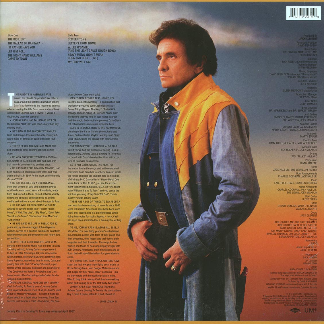 Johnny Cash - Johnny Cash Is Coming To Town