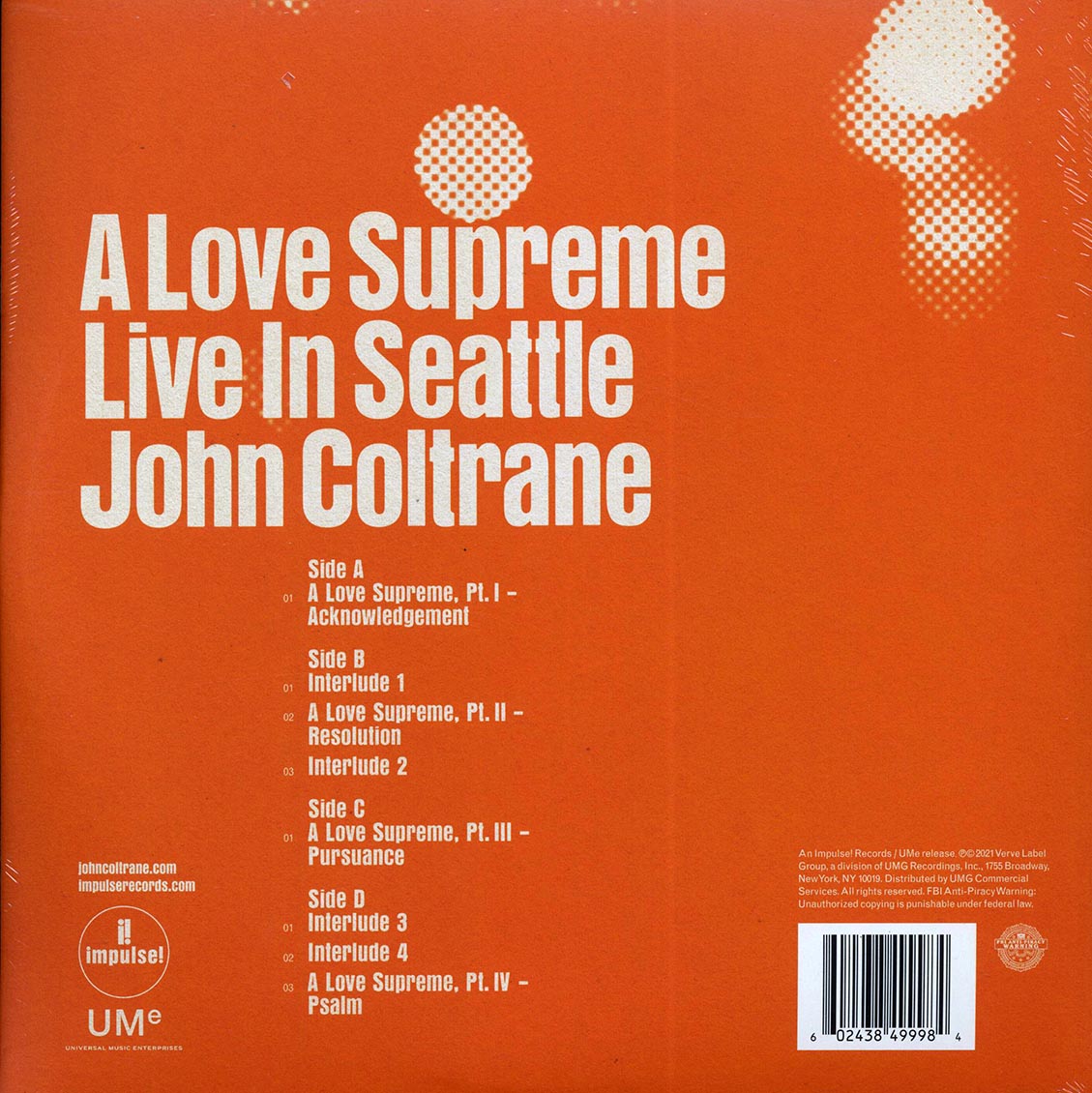 John Coltrane - A Love Supreme: Live In Seattle