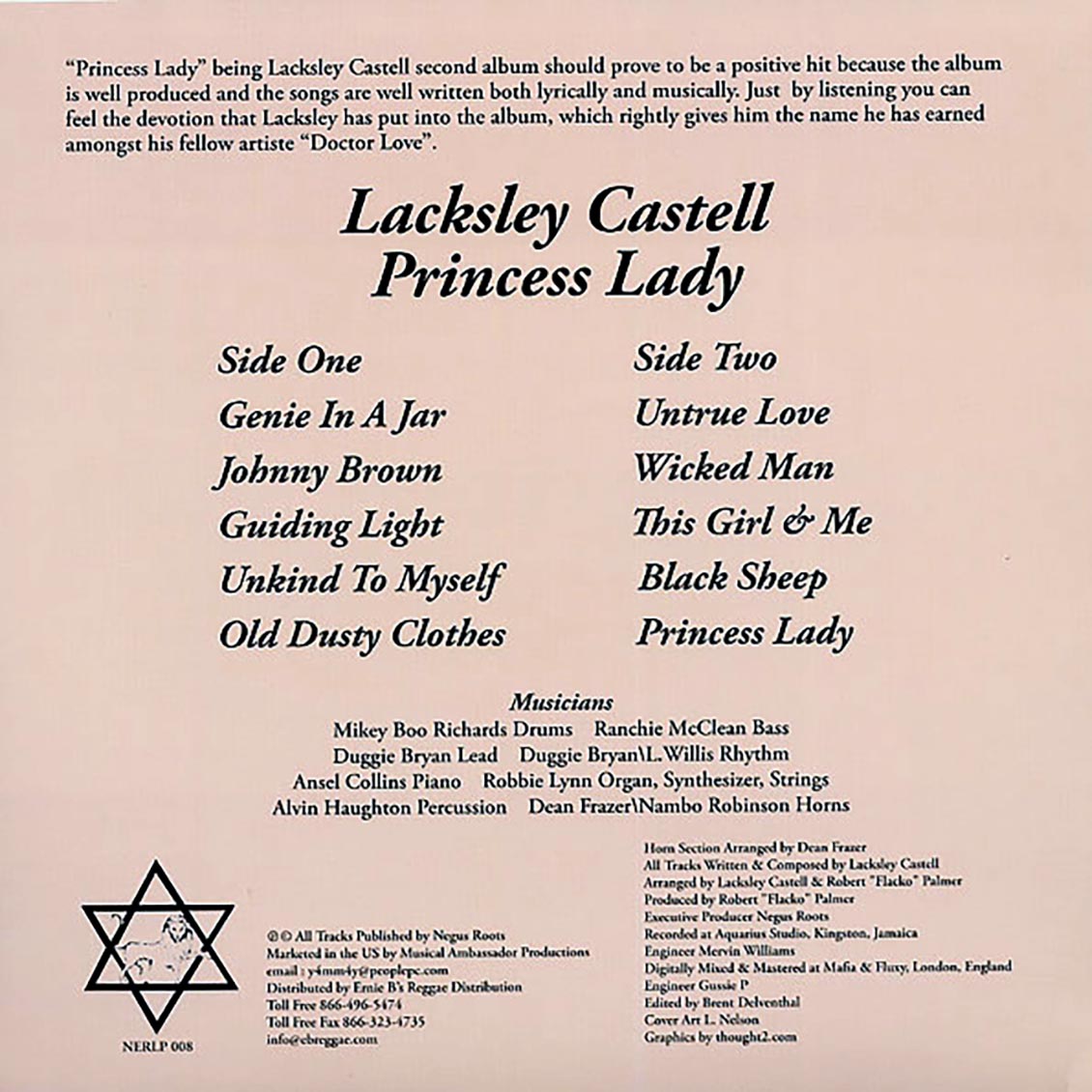 Lacksley Castell - Princess Lady