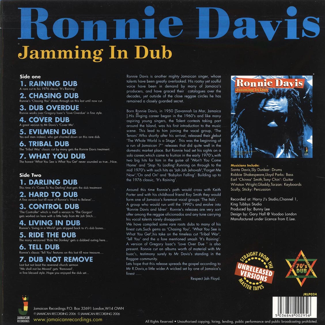 Ronnie Davis - Jamming In Dub
