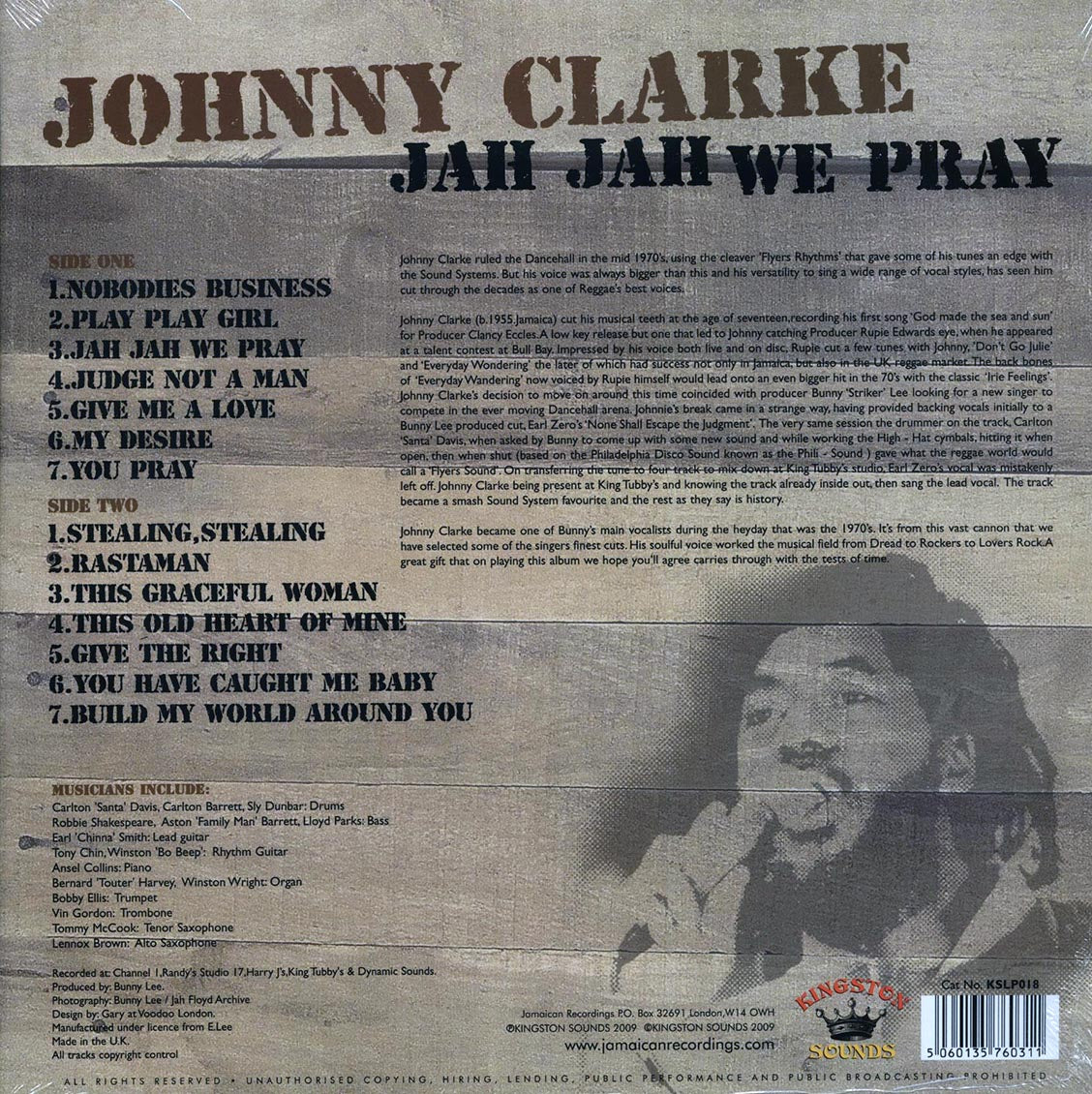 Johnny Clarke - Jah Jah We Pray