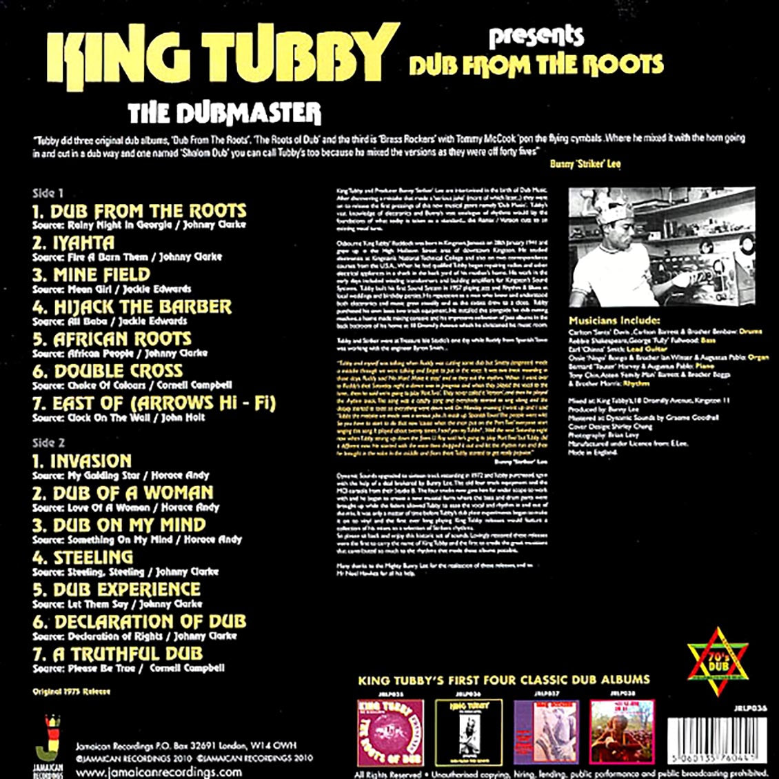 King Tubby - Dub From The Roots