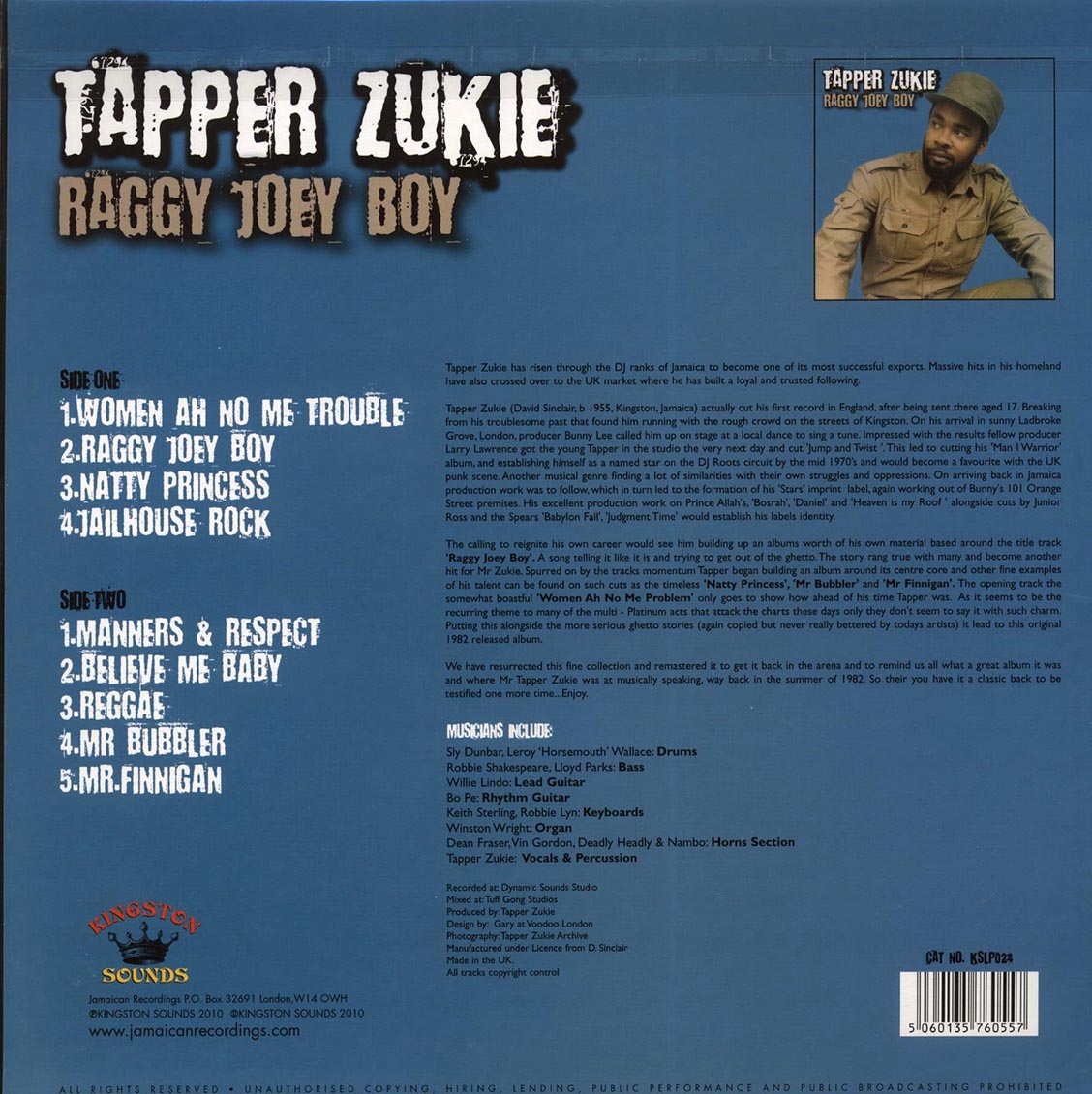 Tappa Zukie - Raggy Joey Boy