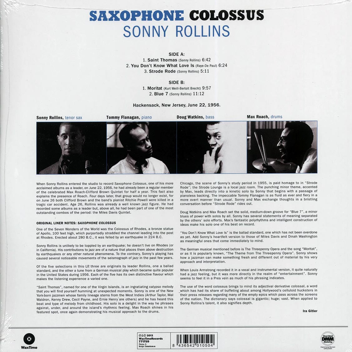 Sonny Rollins - Saxophone Colossus