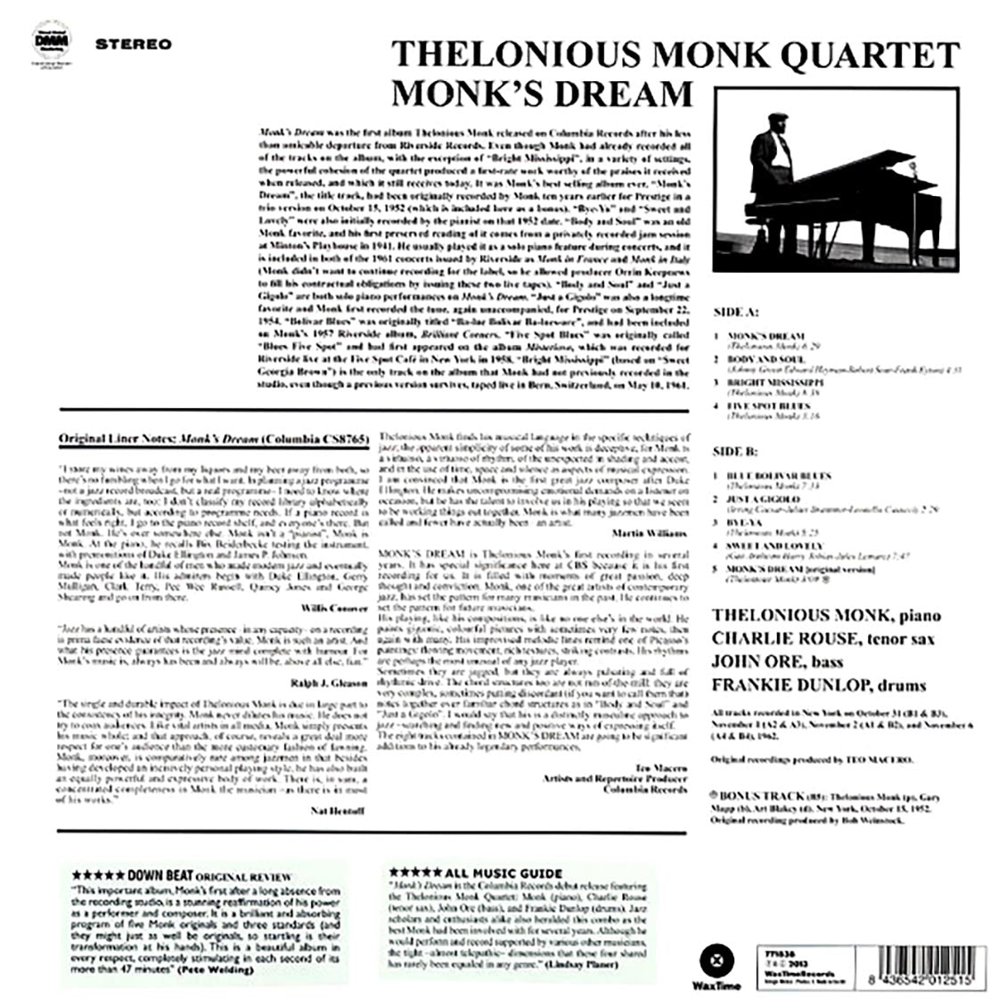 Thelonious Monk Quartet - Monk's Dream